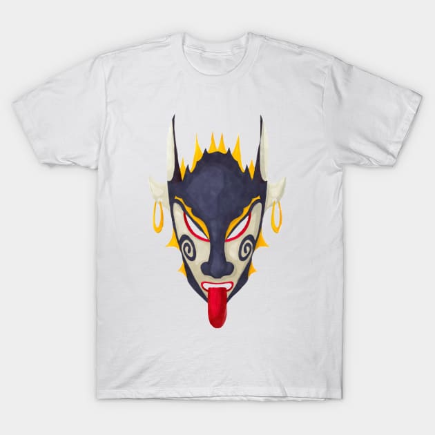 Watercolor tribal mask T-Shirt by lirch